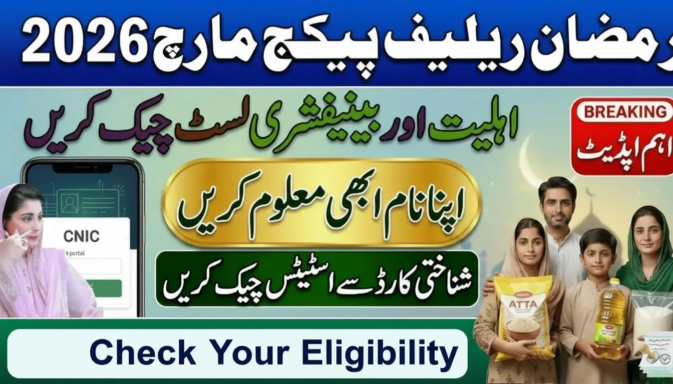 Ramzan Relief Package March 2026 – Eligibility & Beneficiary List