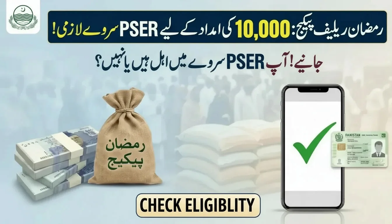 PSER Eligibility Check 2026 by CNIC on PSER Punjab Gov Pk
