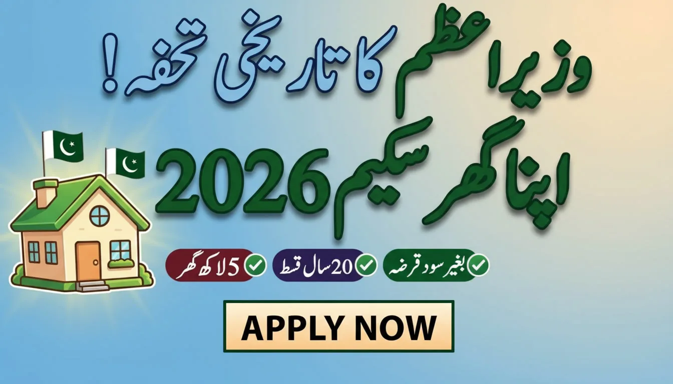 Shahbaz Sharif Apna Ghar Scheme Online Registration