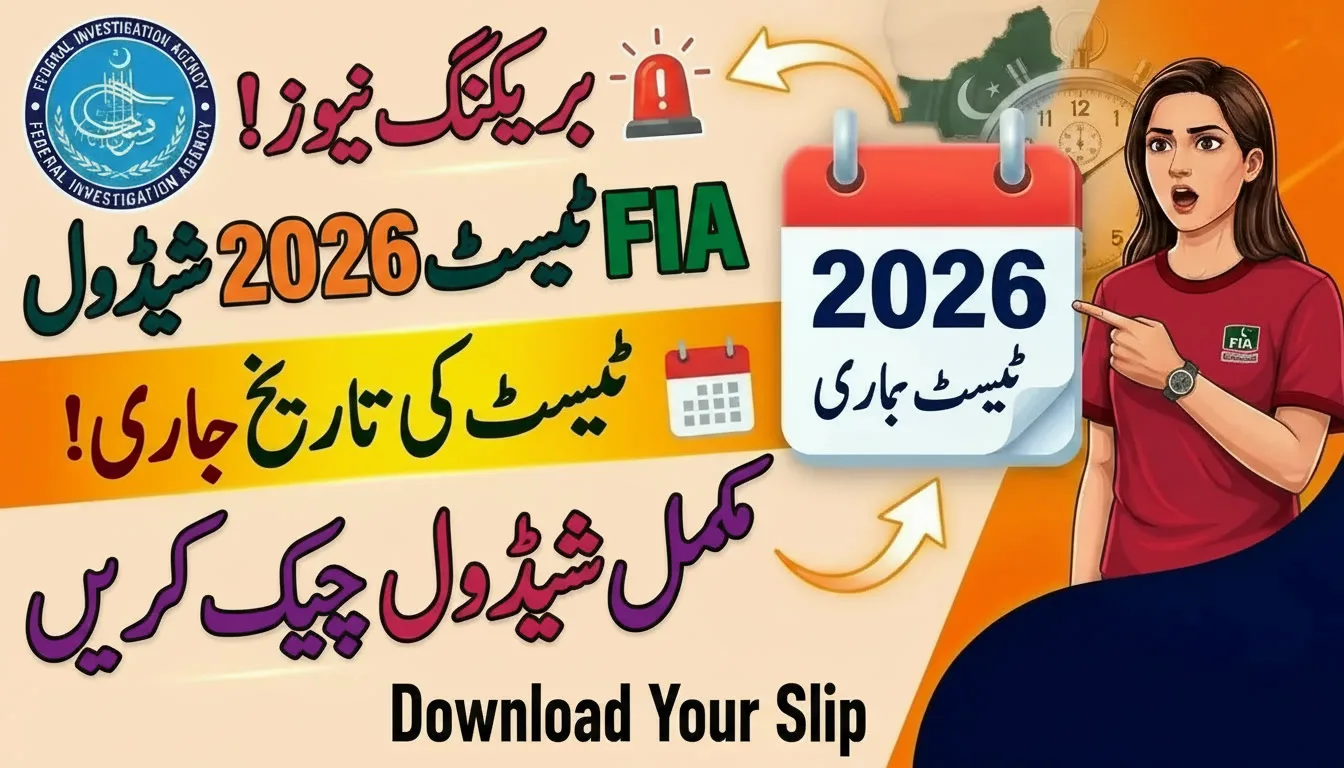 FIA Written Test Roll No Slip